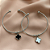 PULSEIRA /BRACELETE PINGENTE TREVO COLOR AÇO 316L⭐️ - Imagem 1