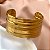 BRACELETE GROSSO RISCADO DOURADO AÇO 316L⭐️ - Imagem 3