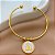 PULSEIRA/BRACELETE PINGENTE NOSSA SENHORA ESMALTADO DOURADO AÇO 316L⭐️ - Imagem 4
