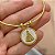 PULSEIRA/BRACELETE PINGENTE NOSSA SENHORA ESMALTADO DOURADO AÇO 316L⭐️ - Imagem 3