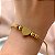 PULSEIRA CORRENTE BOLEADA CORAÇÃO LISO P DOURADO AÇO 316L⭐️ - Imagem 1