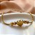 PULSEIRA CORRENTE BOLEADA CORAÇÃO LISO P DOURADO AÇO 316L⭐️ - Imagem 3
