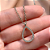 COLAR GOTA ALONGADA MINI ZIRCÔNIAS AÇO 316L⭐️ - Imagem 2