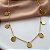 COLAR MEDALINHAS REDONDAS DOURADO AÇO 316L⭐️ - Imagem 1