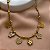 PULSEIRA CORRENTE PINGENTES VARIADOS BORBOLETA DOURADO AÇO 316L⭐️ - Imagem 1