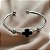 PULSEIRA /BRACELETE PINGENTE TREVO PRETO AÇO 316L⭐️ - Imagem 2