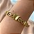 PULSEIRA/BRACELETE BORBOLETAS TEXTURIZADAS DOURADO AÇO 316L⭐️ - Imagem 1