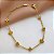 PULSEIRA DELICADA MINI TREVOS DOURADO AÇO 316L⭐️ - Imagem 1