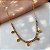 COLAR FIO DE ZIRCÔNIA DE MINI GOTINHAS DOURADO AÇO 316L⭐️ - Imagem 1