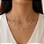 COLAR FIO DE ZIRCÔNIA DE MINI GOTINHAS DOURADO AÇO 316L⭐️ - Imagem 1