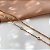 COLAR DELICADO DUPLO MINI GOTAS E ZIRCÔNIAS DOURADO AÇO 316L⭐️ - Imagem 2