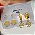 BRINCO KIT FLORZINHA EPONTO DE LUZ DOURADO AÇO 316L⭐️ - Imagem 2