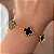 PULSEIRA TREVOS RESINADOS DOURADO AÇO 316L⭐️ - Imagem 4