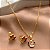 COLAR E BRINCO KIT INFANTIL MINIE FOLHEADO A OURO 18K⭐ - Imagem 3