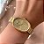 RELÓGIO MINIMALISTA OVAL DOURADO AÇO 316L⭐️ - Imagem 3