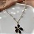 COLAR CORRENTE COM PÉROLA PINGENTE FLOR ESMALTADA DOURADO AÇO 316L⭐️(GRUPO1) - Imagem 3