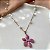 COLAR CORRENTE COM PÉROLA PINGENTE FLOR ESMALTADA DOURADO AÇO 316L⭐️(GRUPO1) - Imagem 2