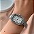 RELÓGIO FEMININO METAL VINTAGE QUADRADO COM ZIRCÔNIAS - Imagem 2
