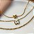 KIT 3 PULSEIRAS PINGENTE BORBOLETA MADREPÉROLA DOURADO AÇO 316L⭐️ - Imagem 2