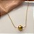 COLAR PINGENTE ESFERA CLÁSSICA LISA DOURADO AÇO 316L⭐️ - Imagem 1
