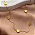 COLAR MINI CORAÇÕES LISOS DOURADO AÇO 316L⭐️ - Imagem 1