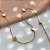 COLAR MINI BORBOLETAS LISOS DOURADO AÇO 316L⭐️ - Imagem 2
