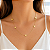 COLAR MINI BORBOLETAS LISOS DOURADO AÇO 316L⭐️ - Imagem 1