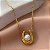 COLAR PINGENTE FERRADURA PÉROLA DOURADO AÇO 316L⭐️ - Imagem 1