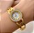 BRACELETE RELÓGIO ELOS E ZIRCÔNIAS DOURADO AÇO 316L⭐️ - Imagem 1