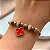 PULSEIRA ESTILO PANDORA TREVO RESINADO E ZIRCÔNIA DOURADO AÇO 316L⭐️ - Imagem 4