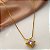 COLAR PINGENTE TRIÂNGULO COM PEDRA DE ZIRCÔNIA DOURADO AÇO 316L⭐️ - Imagem 1
