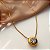 COLAR PINGENTE REDONDO COM PEDRA DE ZIRCÔNIA DOURADO AÇO 316L⭐️ - Imagem 3