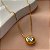 COLAR PINGENTE REDONDO COM PEDRA DE ZIRCÔNIA DOURADO AÇO 316L⭐️ - Imagem 1