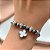 PULSEIRA ESTILO PANDORA TREVO RESINADO E ZIRCÔNIA AÇO 316L⭐️ - Imagem 2