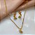 COLAR E BRINCO KIT LUA BOLEADA DOURADO AÇO 316L⭐️ - Imagem 2