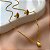 COLAR E BRINCO KIT GOTA BOLEADA DOURADO AÇO 316L⭐️ - Imagem 1
