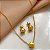 COLAR E BRINCO KIT REDONDO BOLEADO DOURADO AÇO 316L⭐️ - Imagem 2