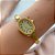 BRACELETE RELÓGIO OVAL MINIMALISTA DOURADO AÇO 316L⭐️ - Imagem 3