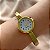BRACELETE RELÓGIO REDONDO VINTAGE DOURADO AÇO 316L⭐️ - Imagem 2