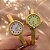 BRACELETE RELÓGIO REDONDO VINTAGE DOURADO AÇO 316L⭐️ - Imagem 4