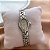 RELÓGIO FEMININO OVAL COM STRASS PRATEADO BIJU - Imagem 2