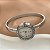 BRACELETE RELÓGIO REDONDO COM BORDA COM STRASS PRATEADO AÇO 316L⭐️ - Imagem 3