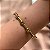 PULSEIRA / BRACELETE FILEIRA FLORZINHAS COM STRASS DOURADO AÇO 316L⭐️ - Imagem 2