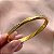 PULSEIRA / BRACELETE FIO CHANFRADO COM STRASS DOURADO AÇO 316L⭐️ - Imagem 3