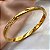 PULSEIRA / BRACELETE FIO CHANFRADO COM STRASS DOURADO AÇO 316L⭐️ - Imagem 1