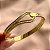PULSEIRA / BRACELETE ENTRELAÇO COM STRASS DOURADO AÇO 316L⭐️ - Imagem 2