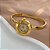 BRACELETE RELÓGIO REDONDO PEQUENO COM STRASS DOURADO AÇO 316L⭐️ - Imagem 3