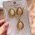 CONJUNTO COLAR E BRINCO GOTA COM PEDRA PEROLADA DOURADO AÇO 316L⭐️ - Imagem 6