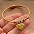 PULSEIRA / BRACELETE ARO PINGENTE CORAÇÃO DOURADO AÇO 316L⭐️ - Imagem 2