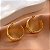 BRINCO ARGOLA FIO TRIPLO M DOURADO AÇO 316L⭐️ - Imagem 3